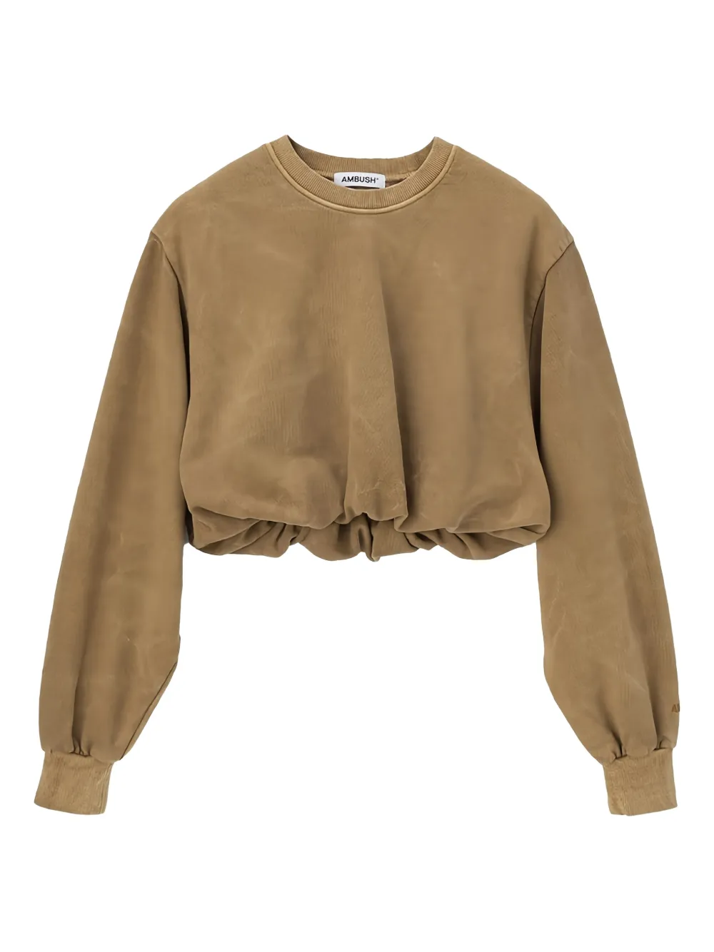 AMBUSH gathered-waist sweatshirt - Marrone