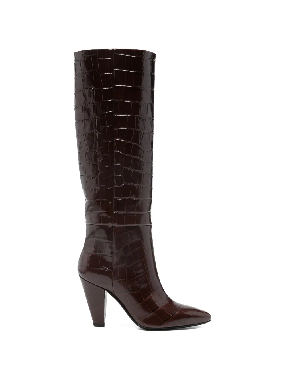 LUISA SPAGNOLI Stivali goffrati Uragano - Marrone