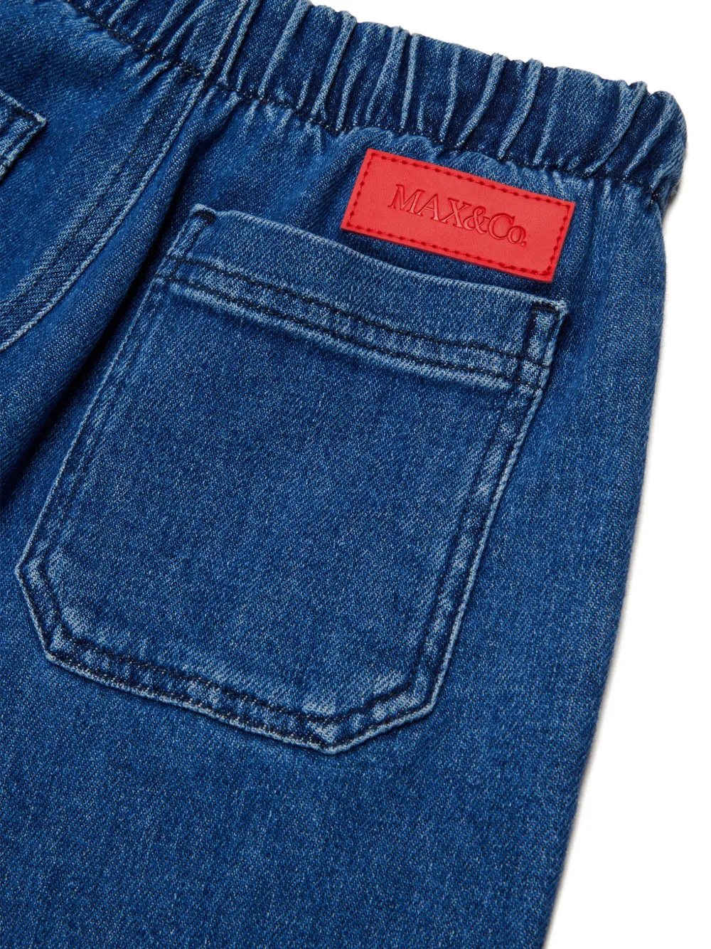  Max&co. Kids Elasticated-waistband Jeans - Blue 