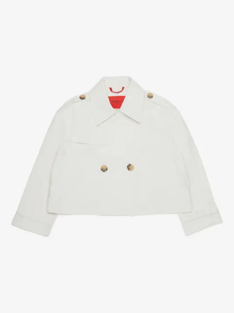 MAX&Co. Kids embroidered-logo double-breasted jacket