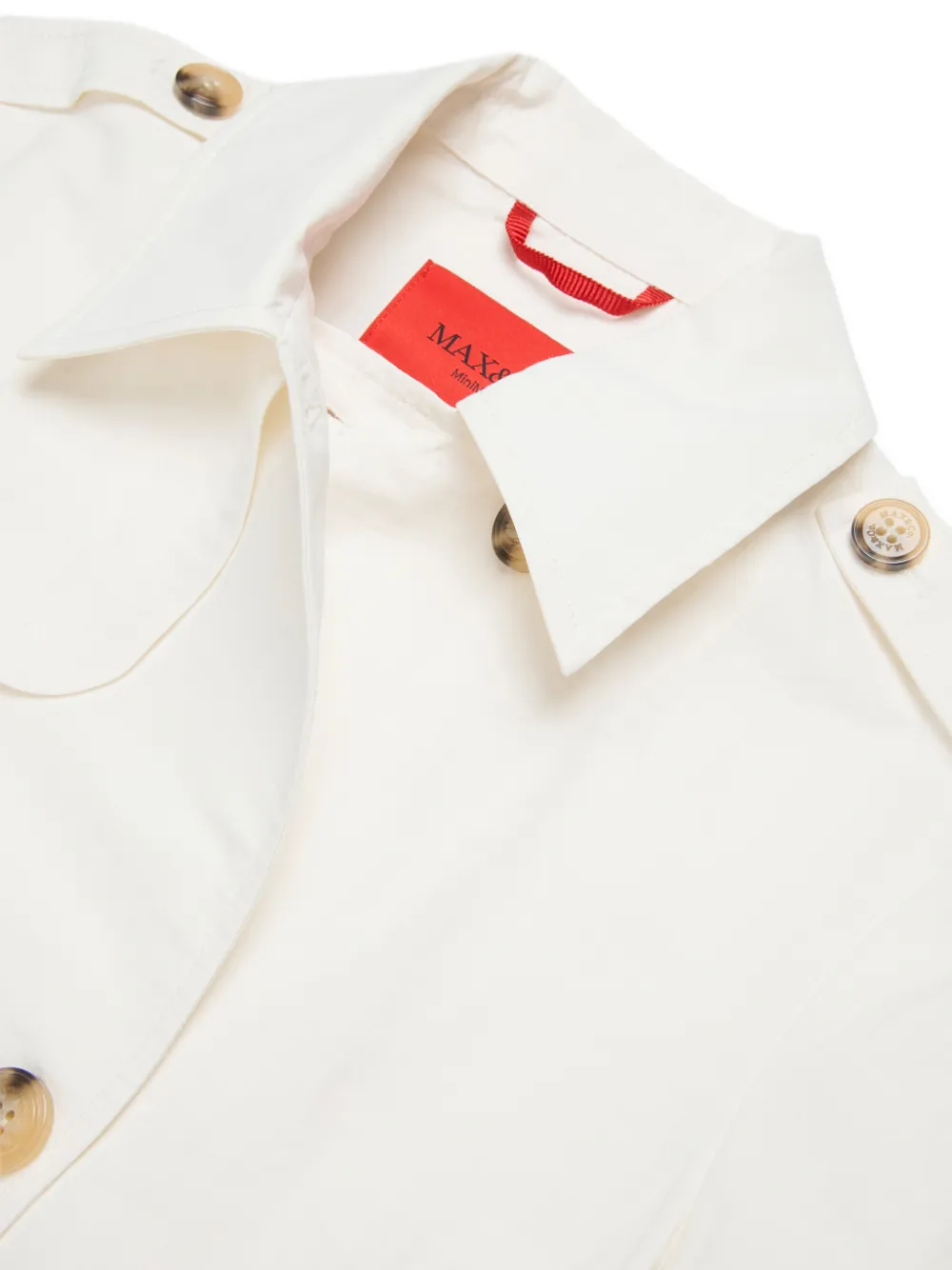 MAX&Co. Kids Jack met dubbele rij knopen en geborduurd logo Beige