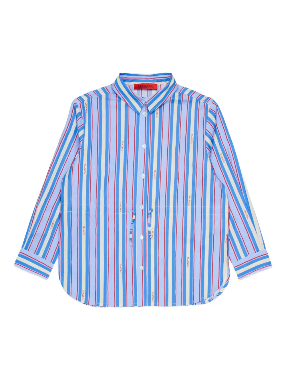 MAX&Co. Kids Camicia a righe - Blu