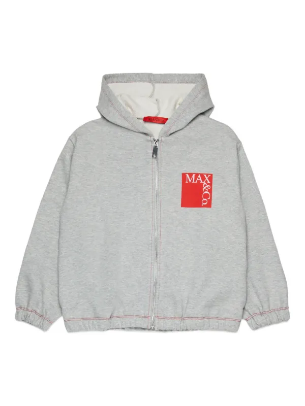 MAX&CO マックス&コー  パーカー サイズ:M  グレー  レディース 　240001135185 MAX&Co. Kids ジップアップ パーカー | グレー | FARFETCH JP