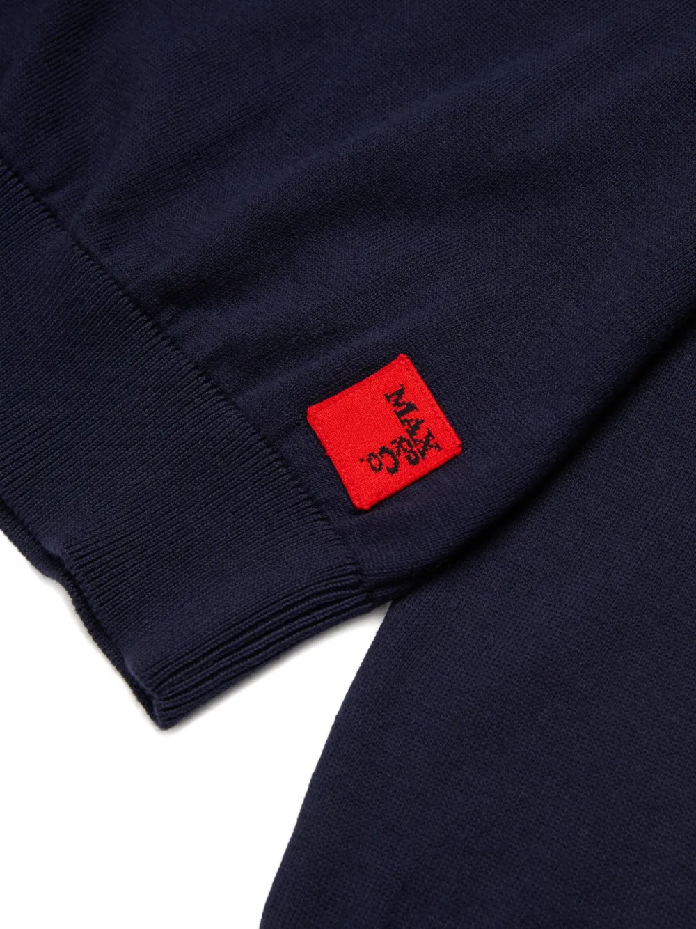 MAX&Co. Kids Trui met ronde hals en logo Blauw