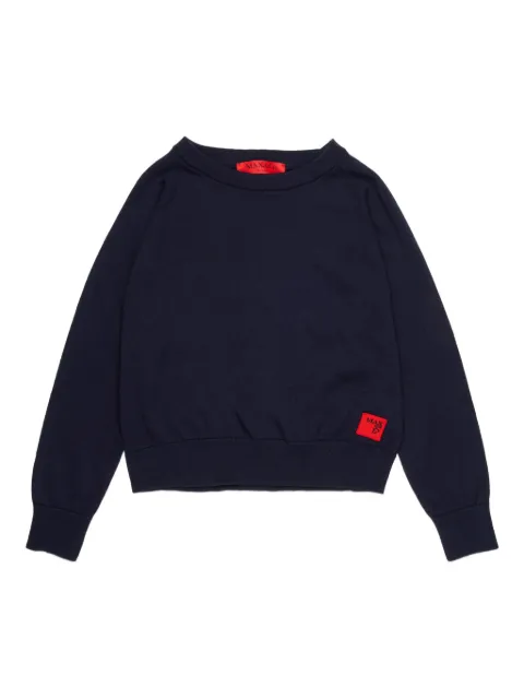 MAX&Co. Kids logo crew-neck sweater