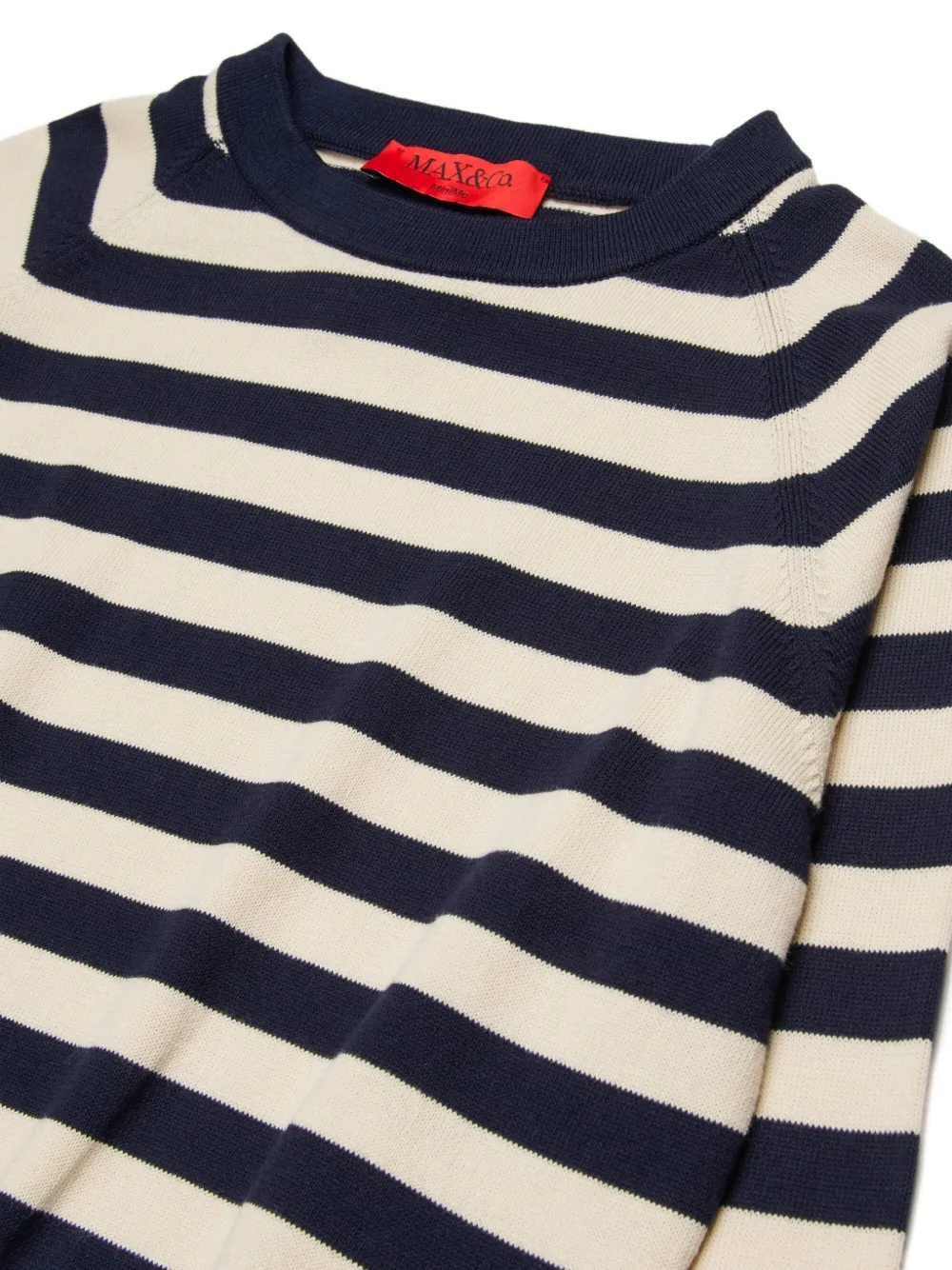  Max&co. Kids Pull Rayé à Logo - Bleu 