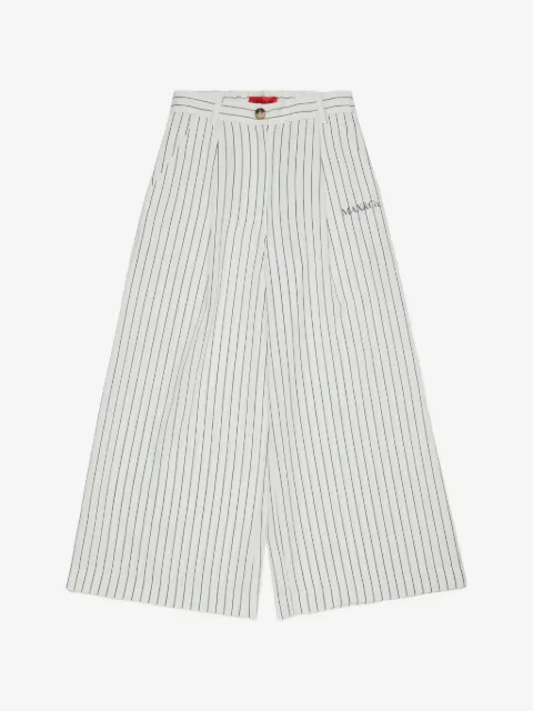 MAX&Co. Kids logo striped palazzo pants
