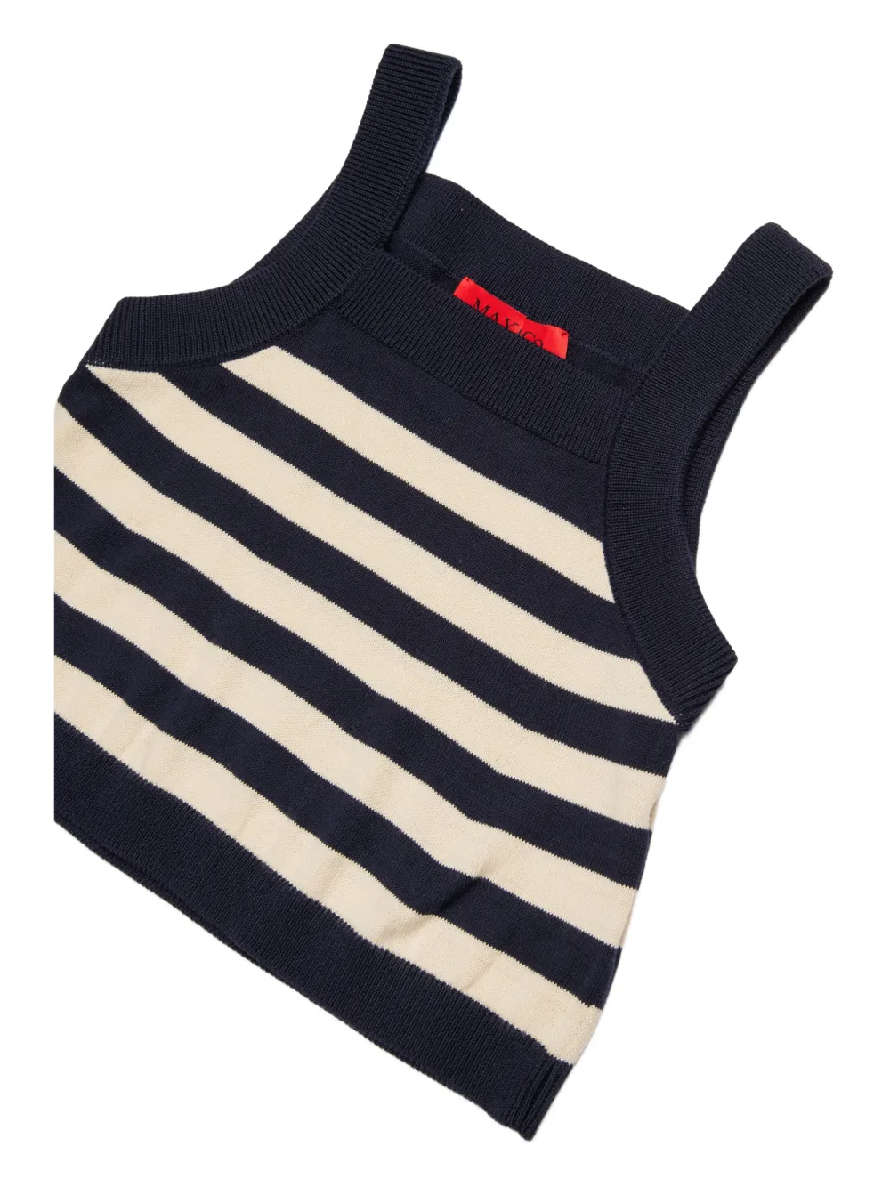 MAX&Co. Kids Gebreide top met logodetail en strepen Blauw