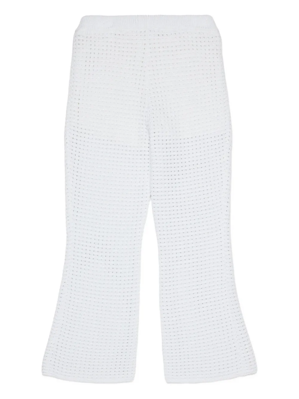 Logo Open-Knit Trousers