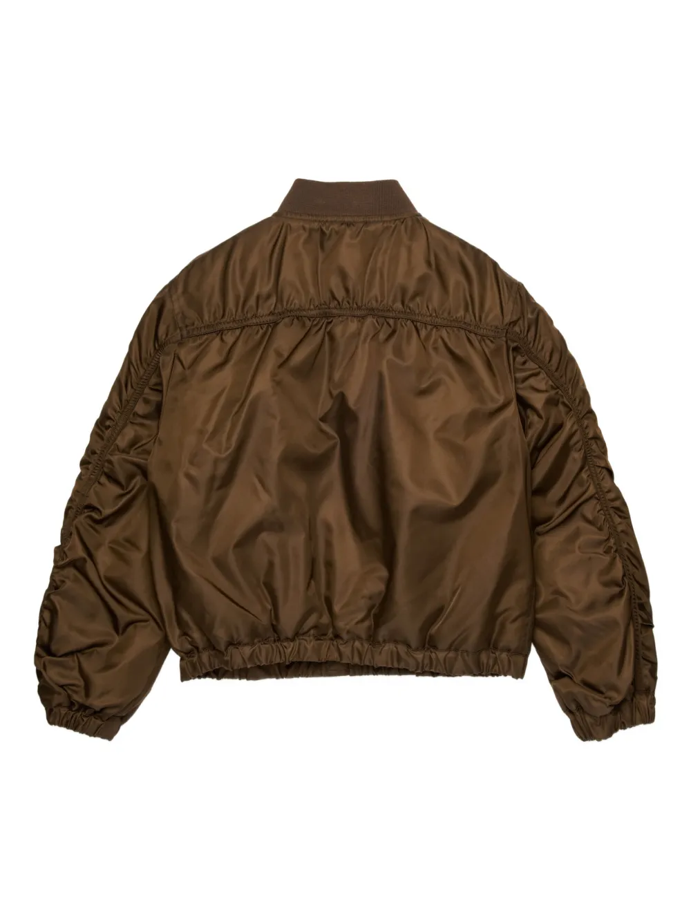  Max&co. Kids Logo Bomber Jacket - Brown 