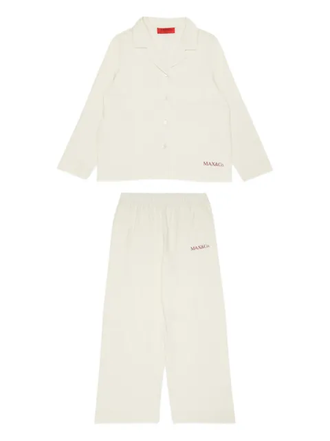 MAX&Co. Kids logo-lettering pajamas