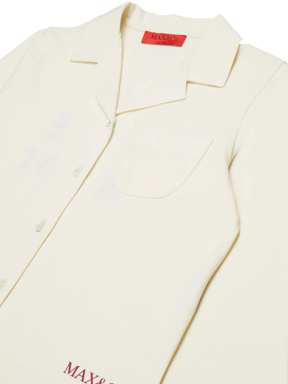  Max&co. Kids Logo-lettering Pajamas - White 