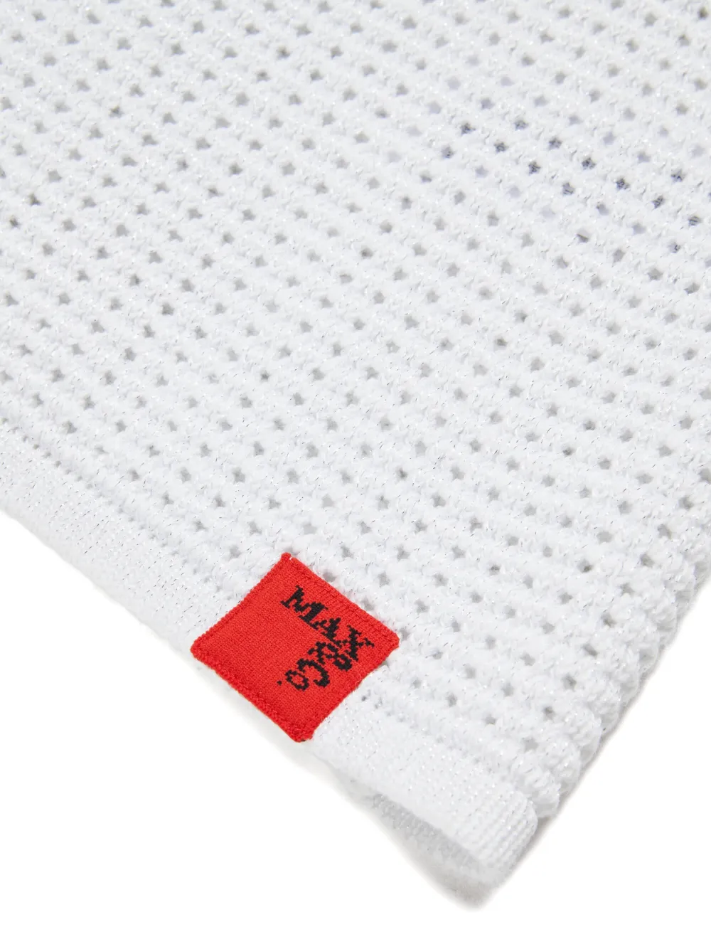 MAX&Co. Kids Opengebreide jurk met logo Wit