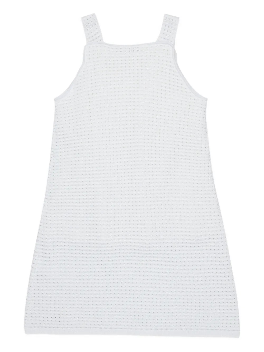 MAX&Co. Kids Opengebreide jurk met logo Wit