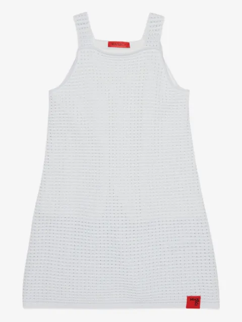 MAX&Co. Kids robe en maille ajourée à logo