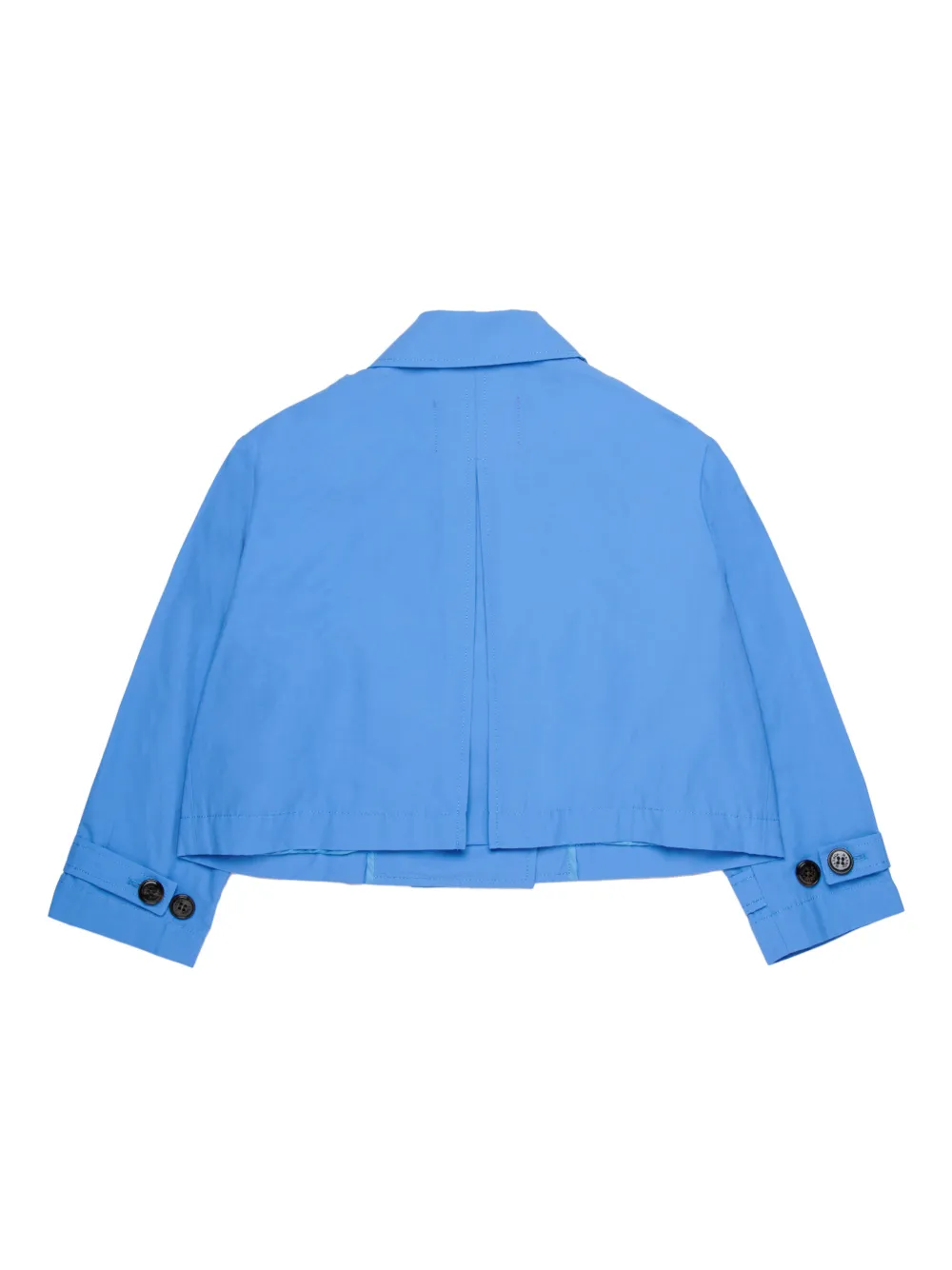  Max&co. Kids Double-breasted Logo Jacket - Blue 