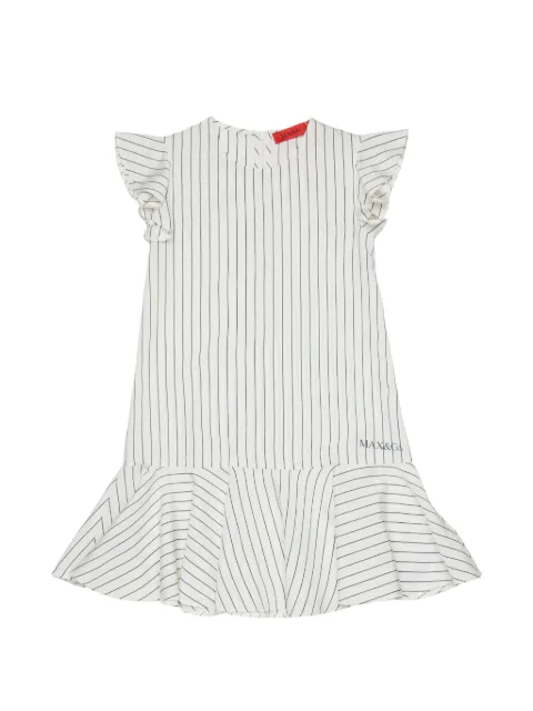 MAX&Co. Kids striped logo dress