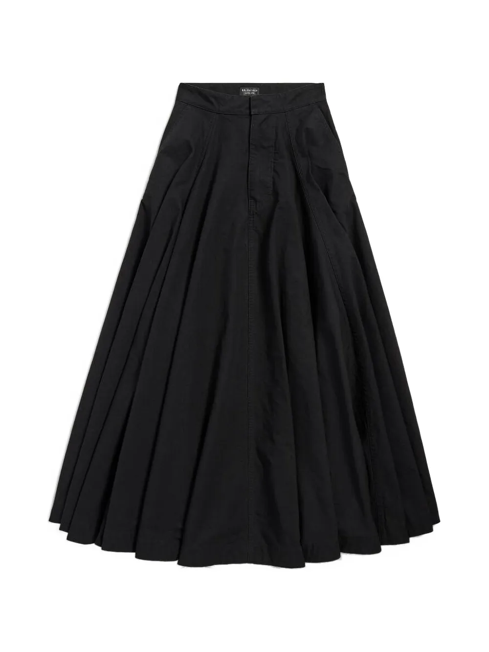 Balenciaga Godet maxi-rok Zwart