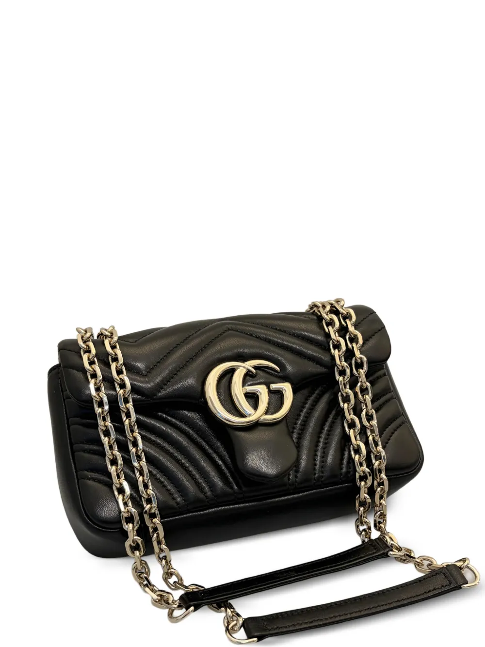 Gucci GG Marmont chain-strap shoulder bag - Schwarz