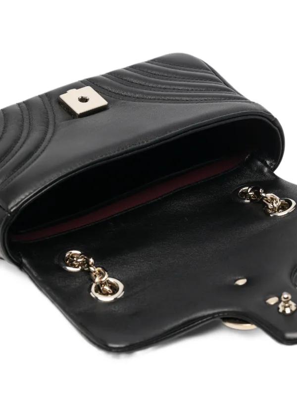 Gucci GGマーモント マテラッセ ショルダーバッグ | ブラック