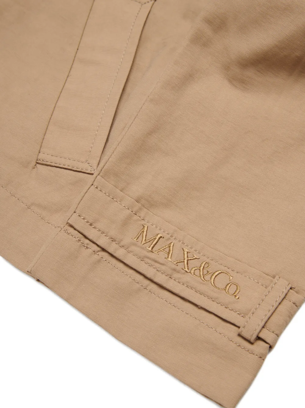 MAX&Co. Kids Jack met dubbele rij knopen en logo Beige