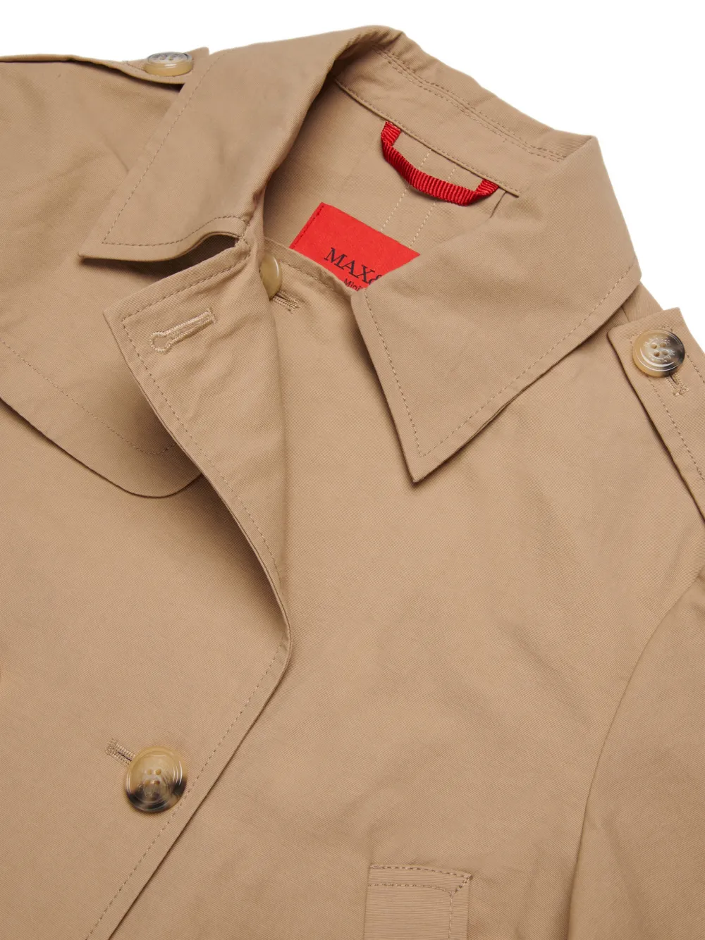 MAX&Co. Kids Jack met dubbele rij knopen en logo Beige
