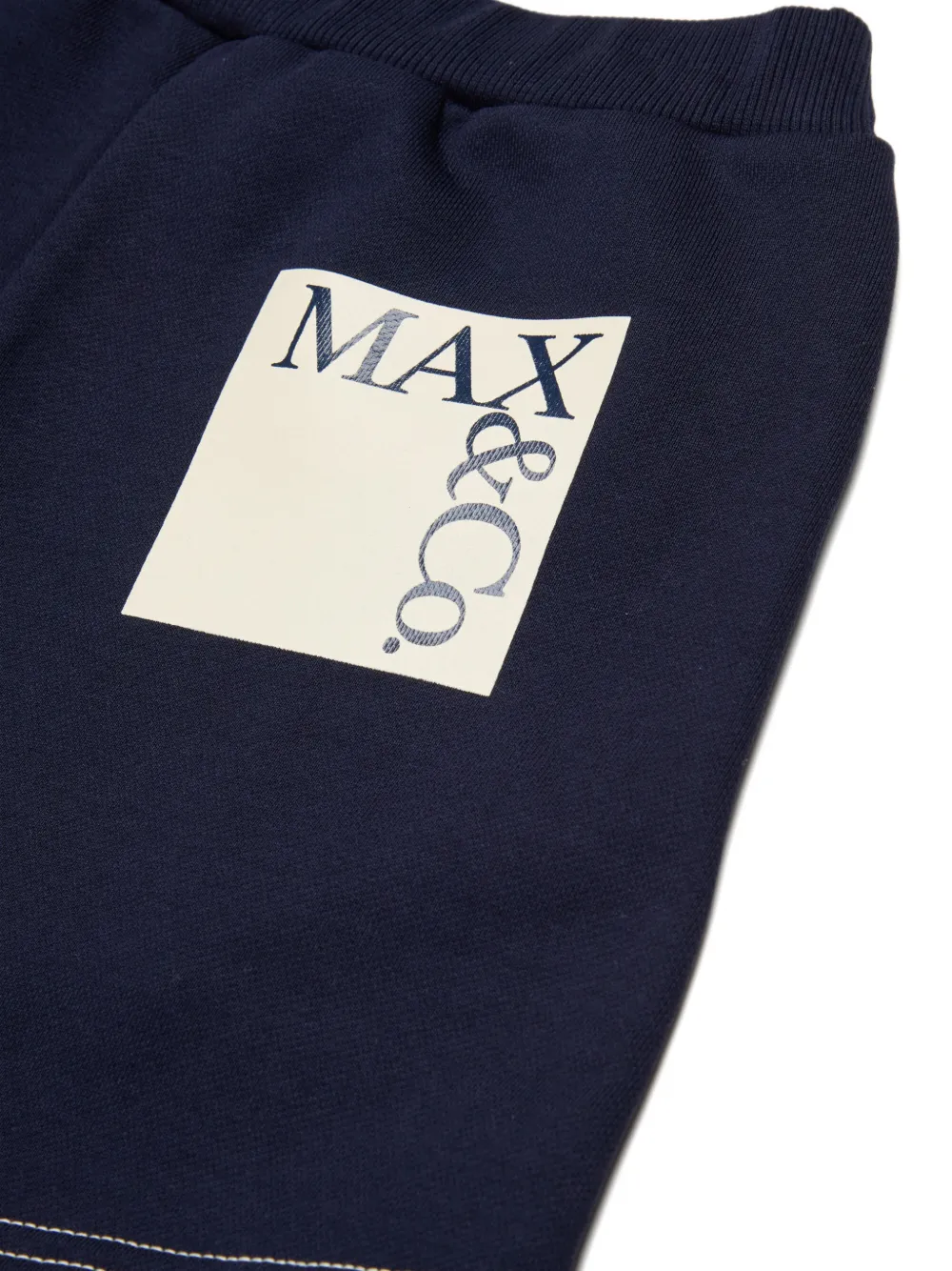  Max&co. Kids Appliquéd Logo Shorts - Blue 