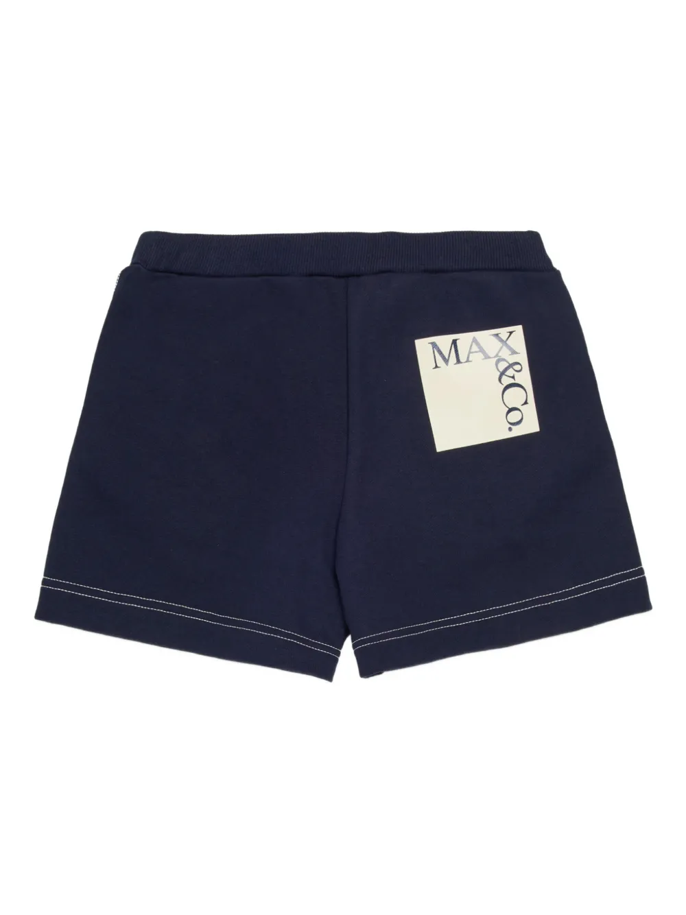  Max&co. Kids Appliquéd Logo Shorts - Blue 