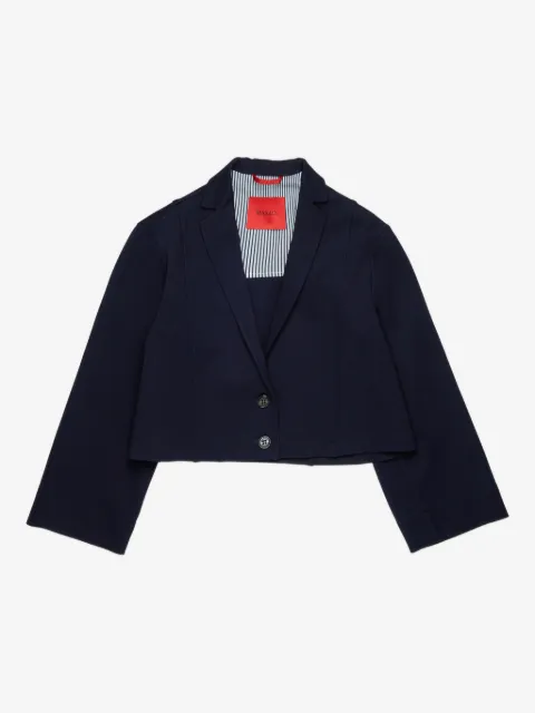 MAX&Co. Kids logo appliqué cropped blazer