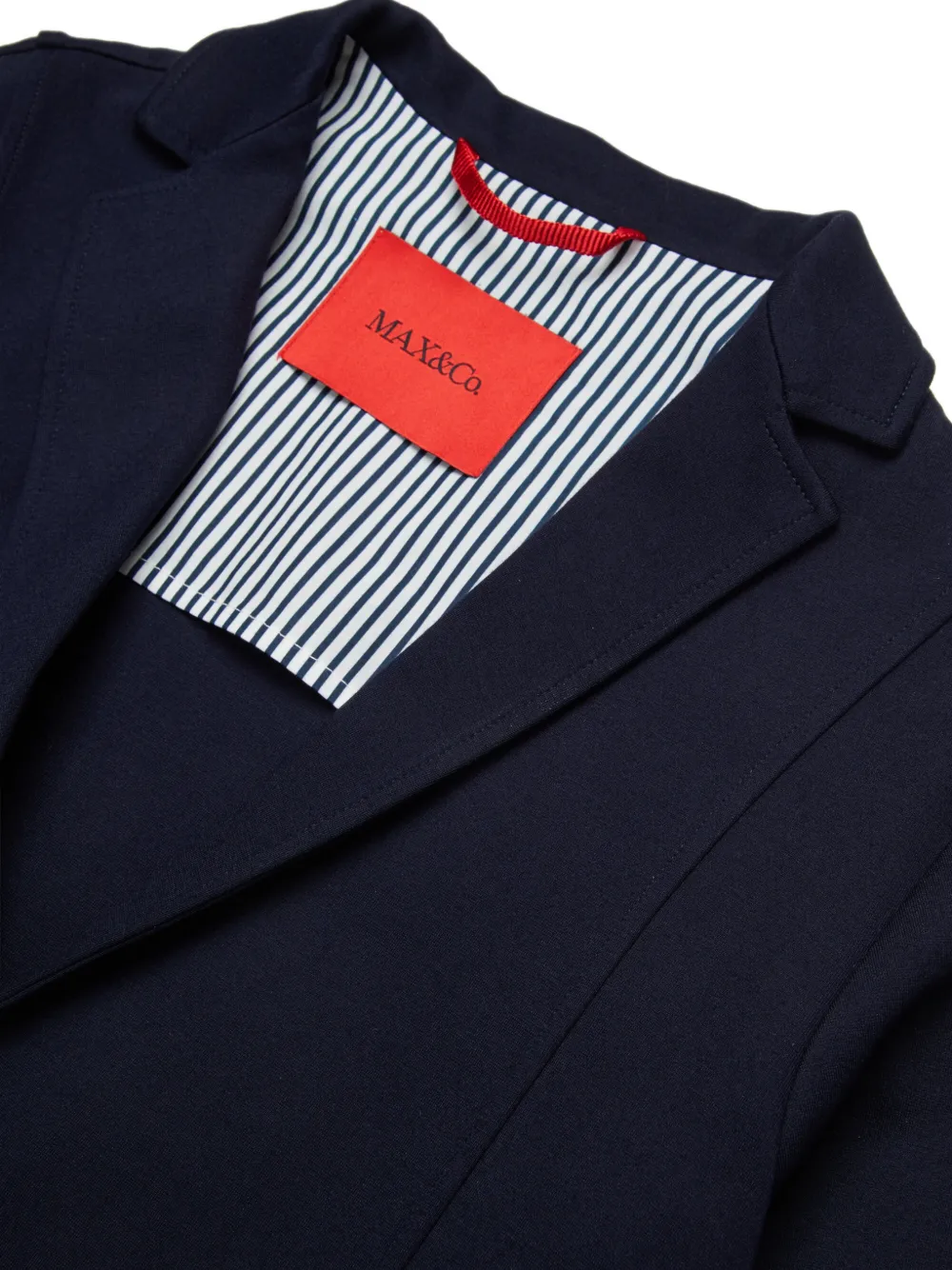 MAX&Co. Kids Cropped blazer met logo-applicatie Blauw
