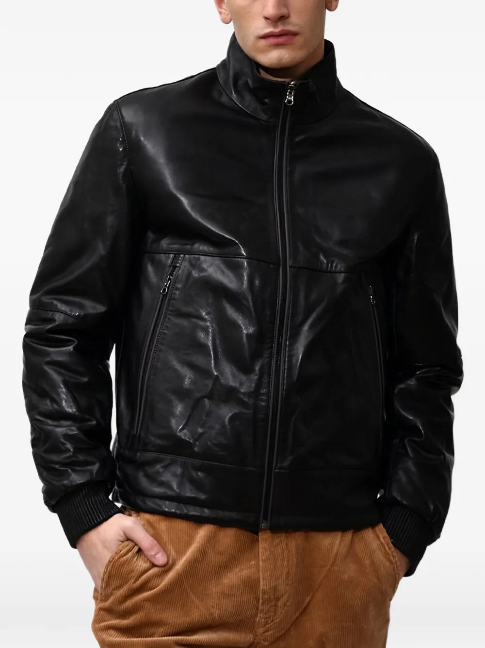 Poche Paris zip-up jacket | Black | Image 1