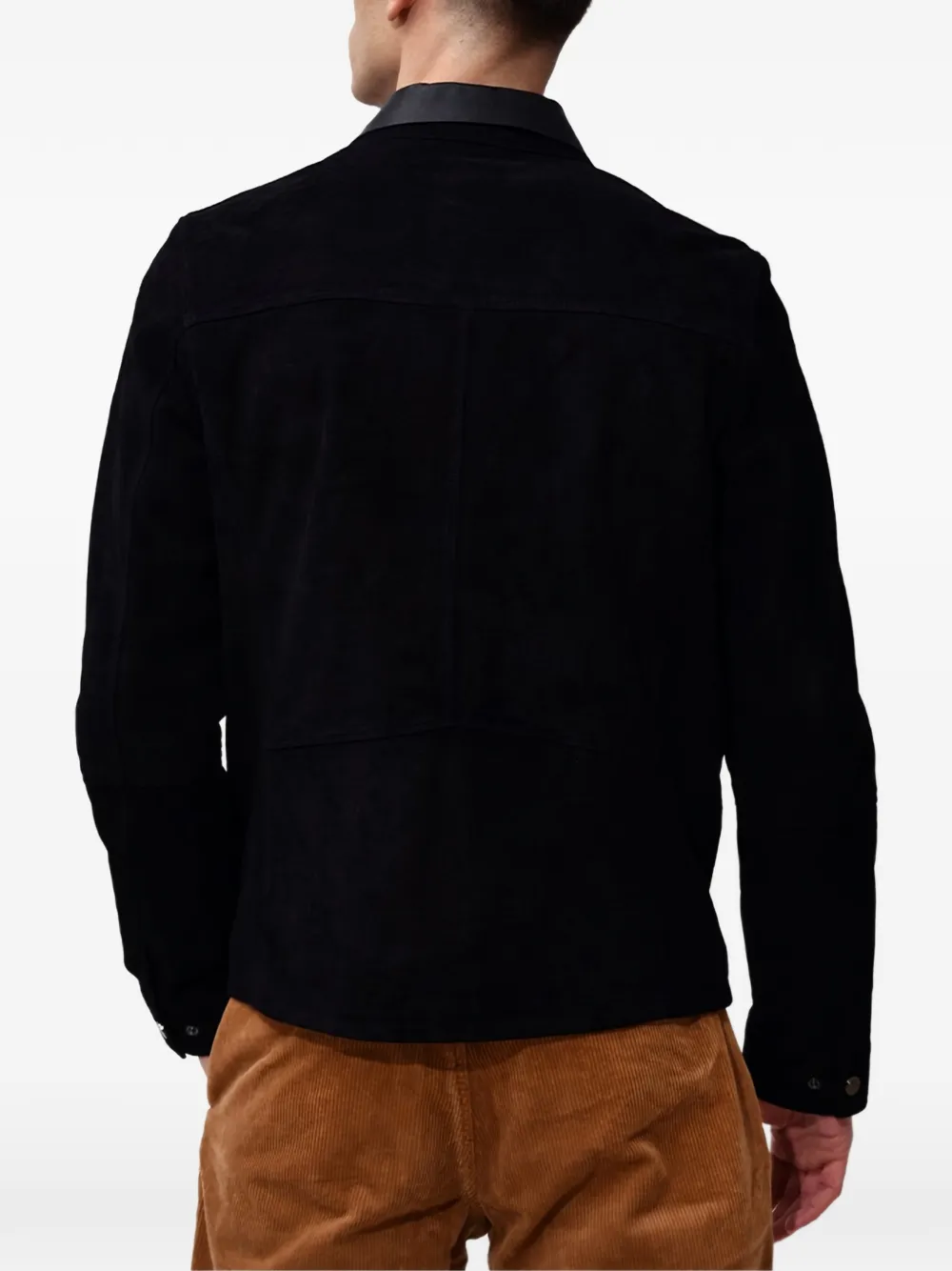 Poche Paris contrasting-collar jacket | Leather Jackets | Image 2