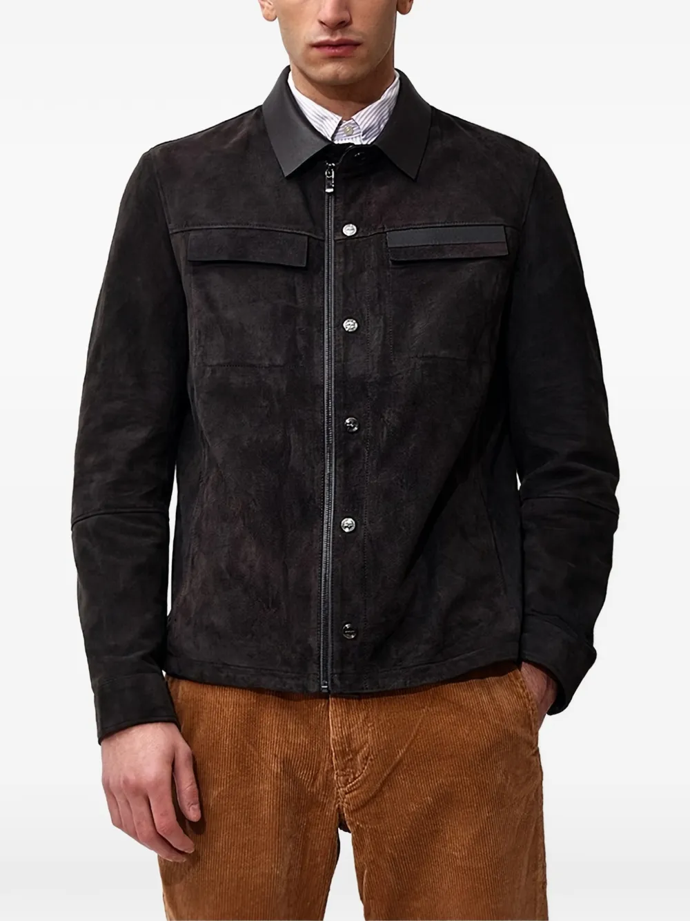 Poche Paris zip-up jacket - Schwarz