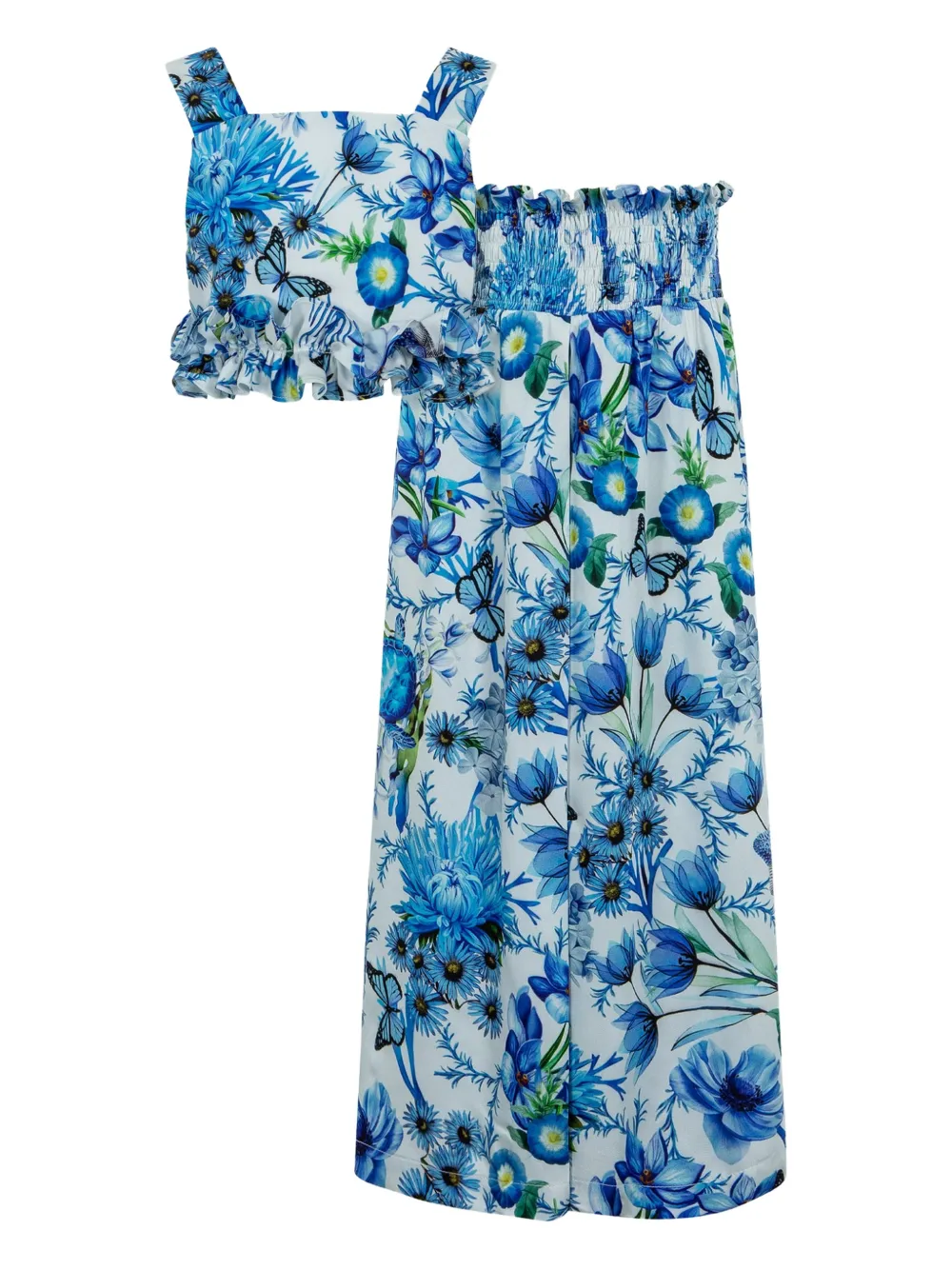 Lapin House x Mary Katrantzou Set con pantaloni a fiori - Blu