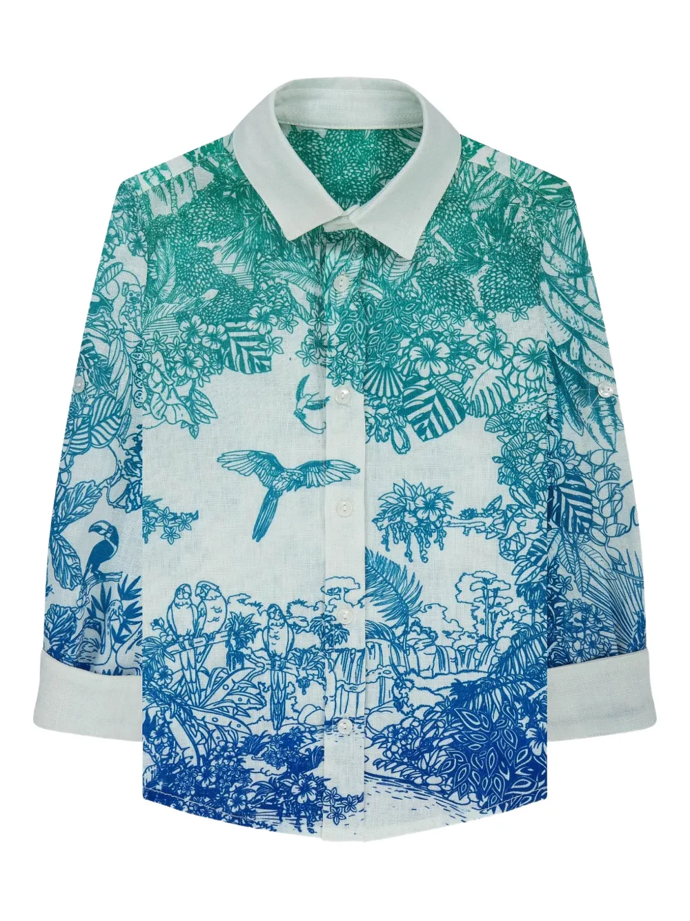 Lapin House x Mary Katrantzou Camicia a fiori - Bianco