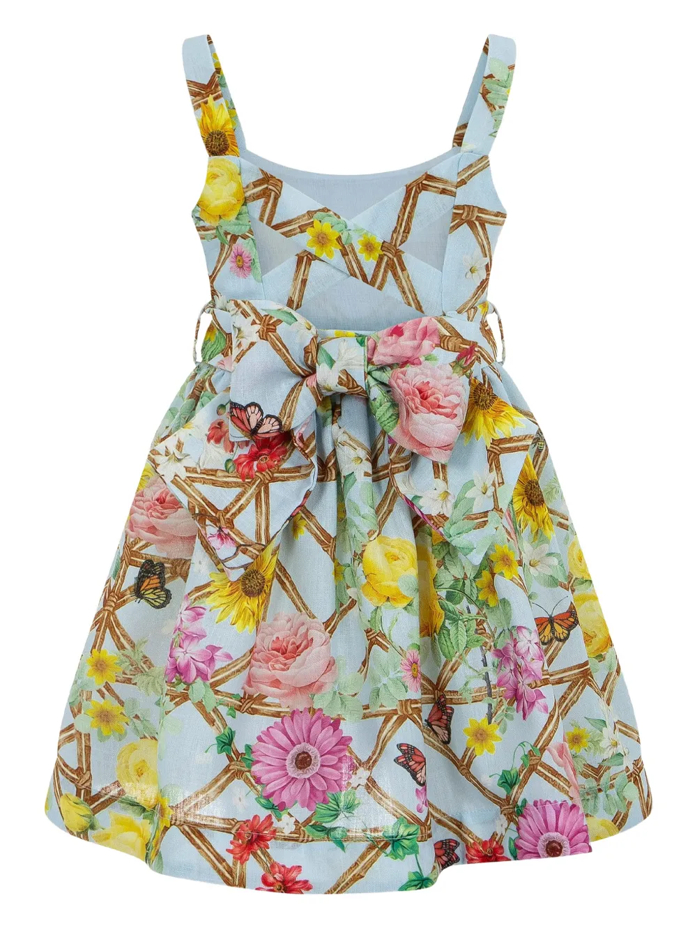 Lapin House x Mary Katrantzou jurk met bloemenprint Blauw