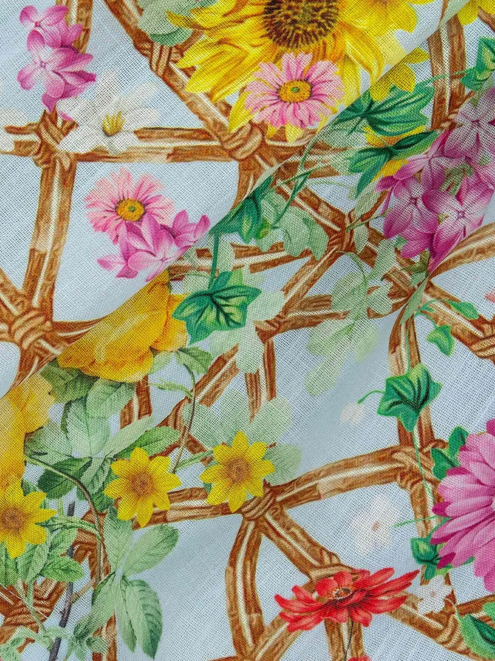 Lapin House x Mary Katrantzou jurk met bloemenprint Blauw