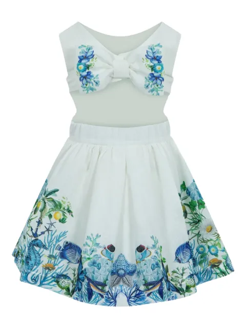 Lapin House vestido floral con aberturas en colaboración con Mary Katrantzou