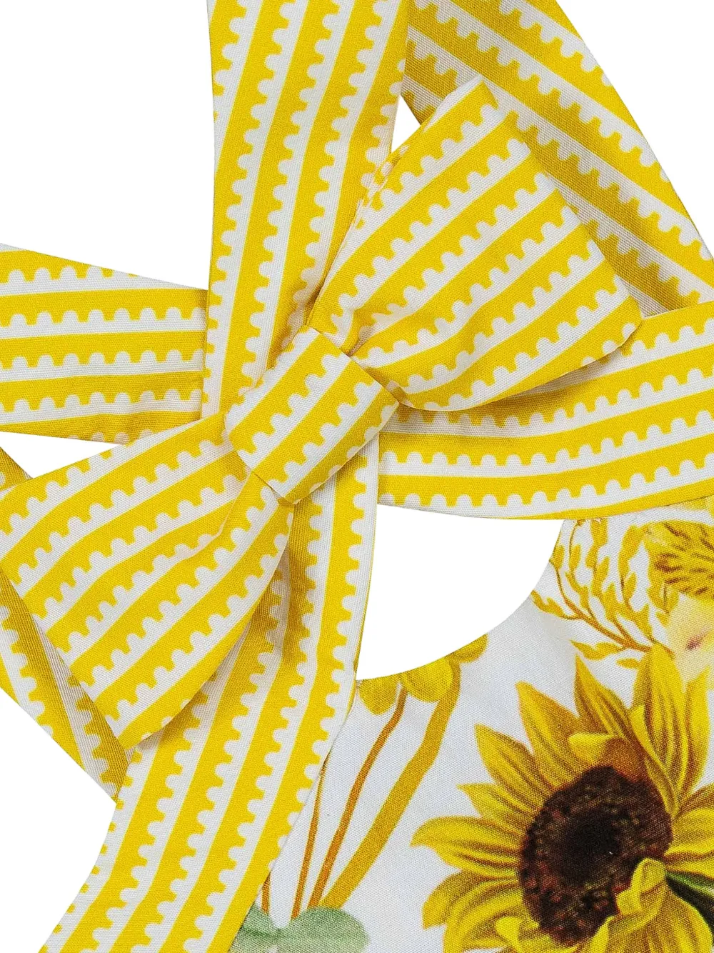 Lapin House x Mary Katrantzou jurk met bloemenprint en strikdetail Wit