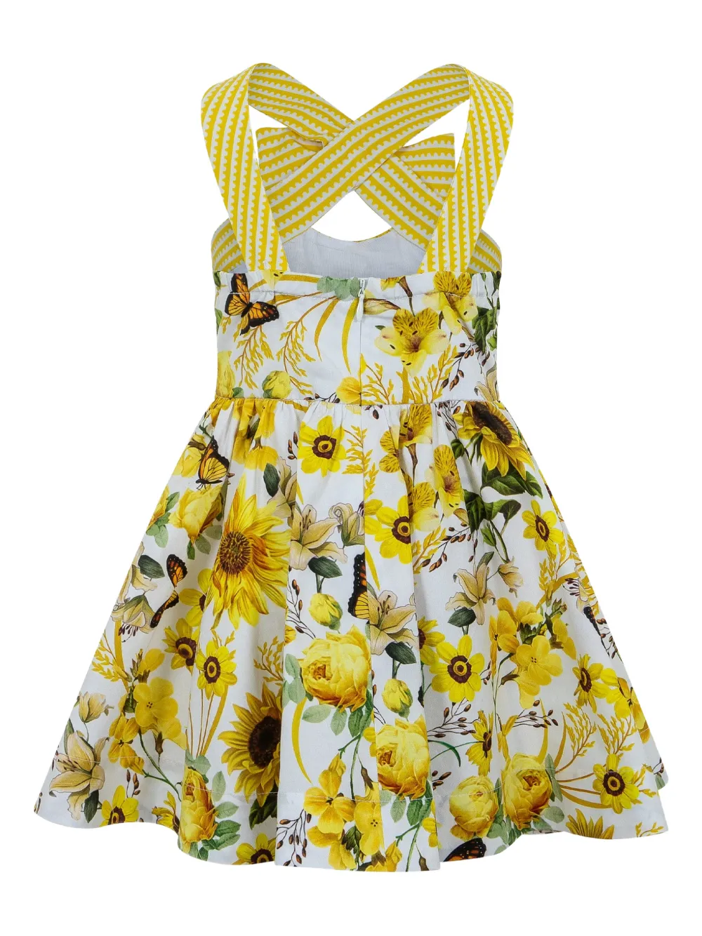 Lapin House x Mary Katrantzou jurk met bloemenprint en strikdetail Wit