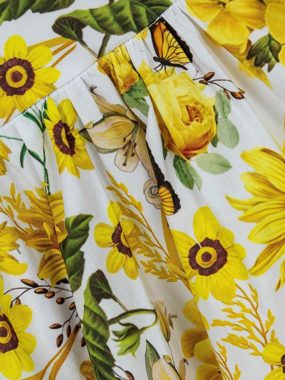 Lapin House x Mary Katrantzou jurk met bloemenprint en strikdetail Wit