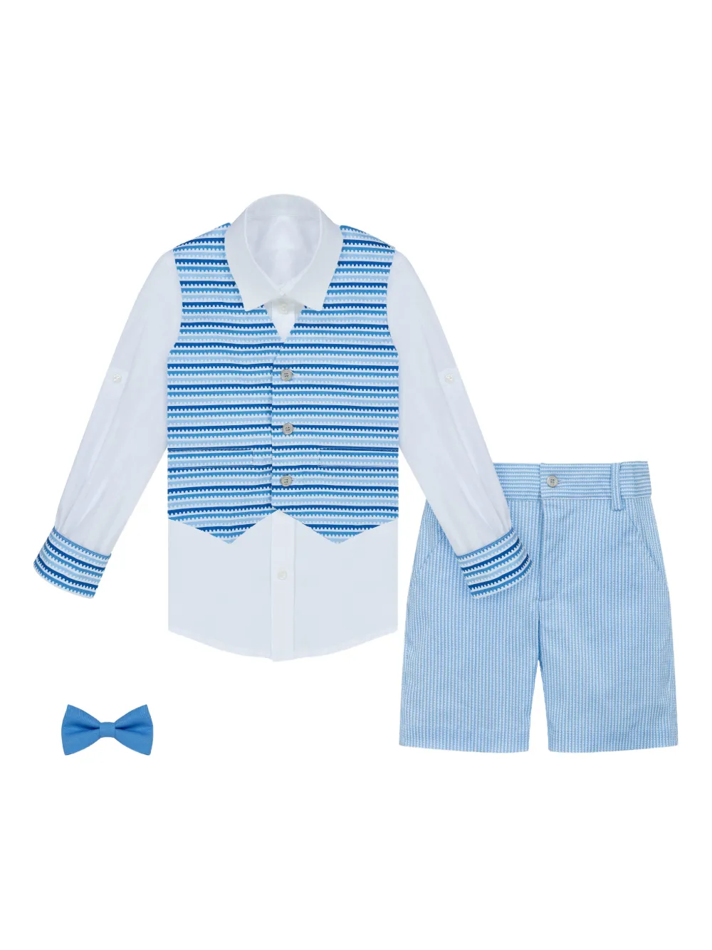 Lapin House x Mary Katrantzou Set con shorts a righe - Blu