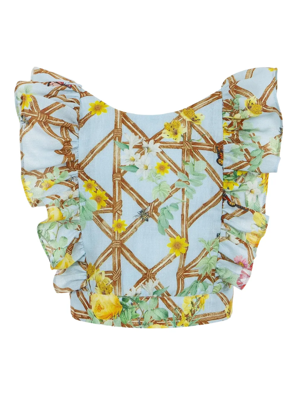 X Mary Katrantzou Ruffled Floral Shorts Set