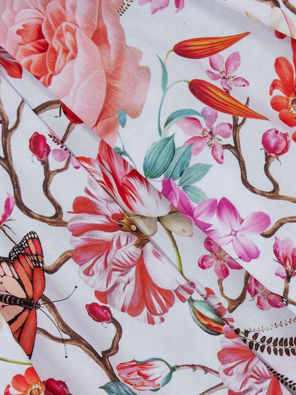 Lapin House x Mary Katrantzou jurk met bloemenstrik Wit