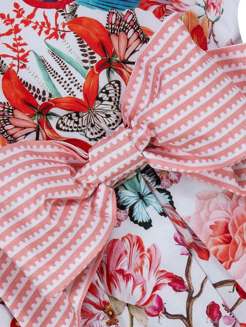 Lapin House x Mary Katrantzou jurk met bloemenstrik Wit