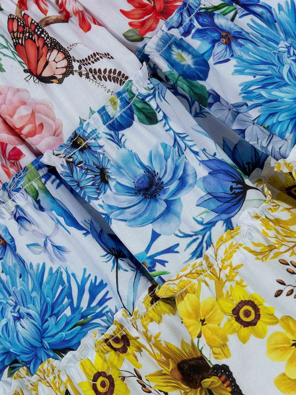 Lapin House x Mary Katrantzou jurk met ruches Wit