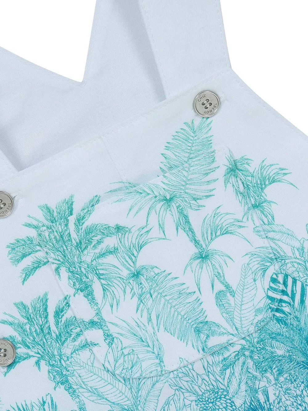 Lapin House x Mary Katrantzou tuinbroek met tropische print Blauw