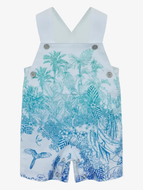 Lapin House x Mary Katrantzou tropical-print dungarees