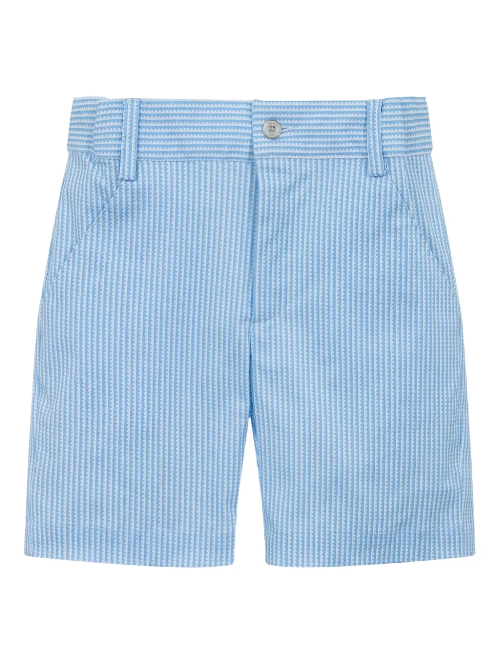 Lapin House x Mary Katrantzou gestreepte shorts met klassieke kraag Blauw