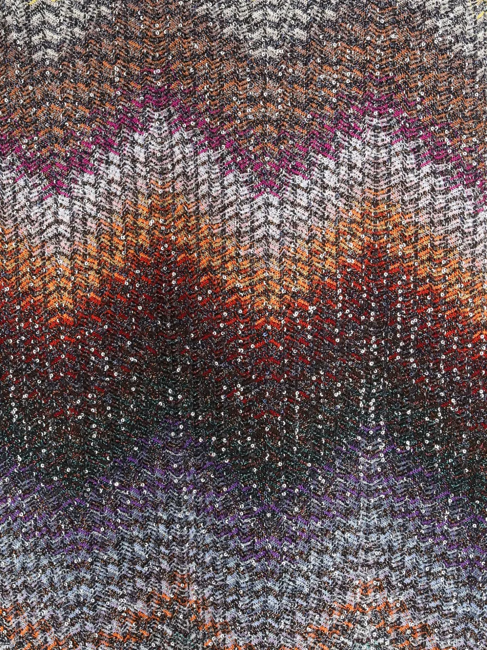 Missoni Mouwloze maxi-jurk met zigzag-patroon Bruin